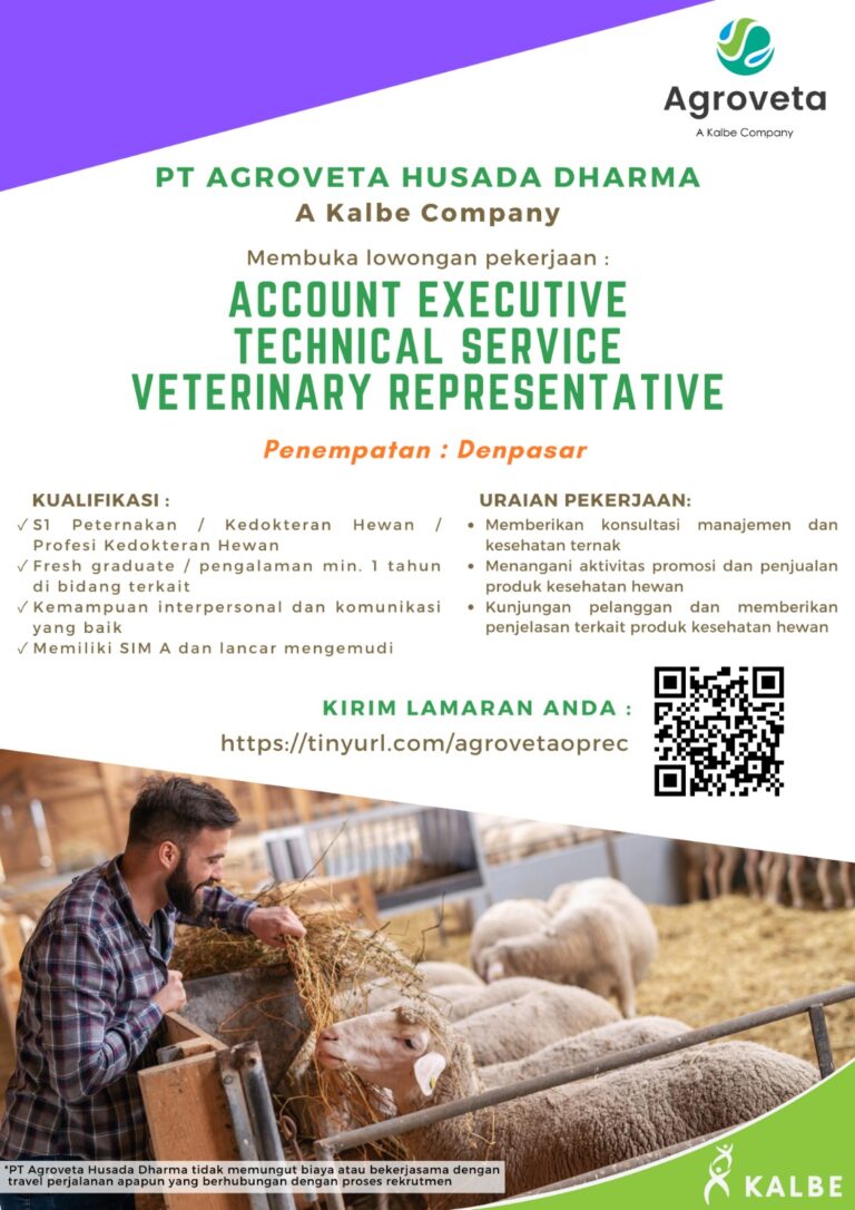 Job Vacancy PT. ARGOVETA HUSADA DHARMA