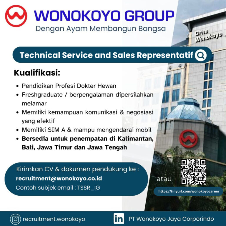 Job Vacancy WONOKOYO GROUP